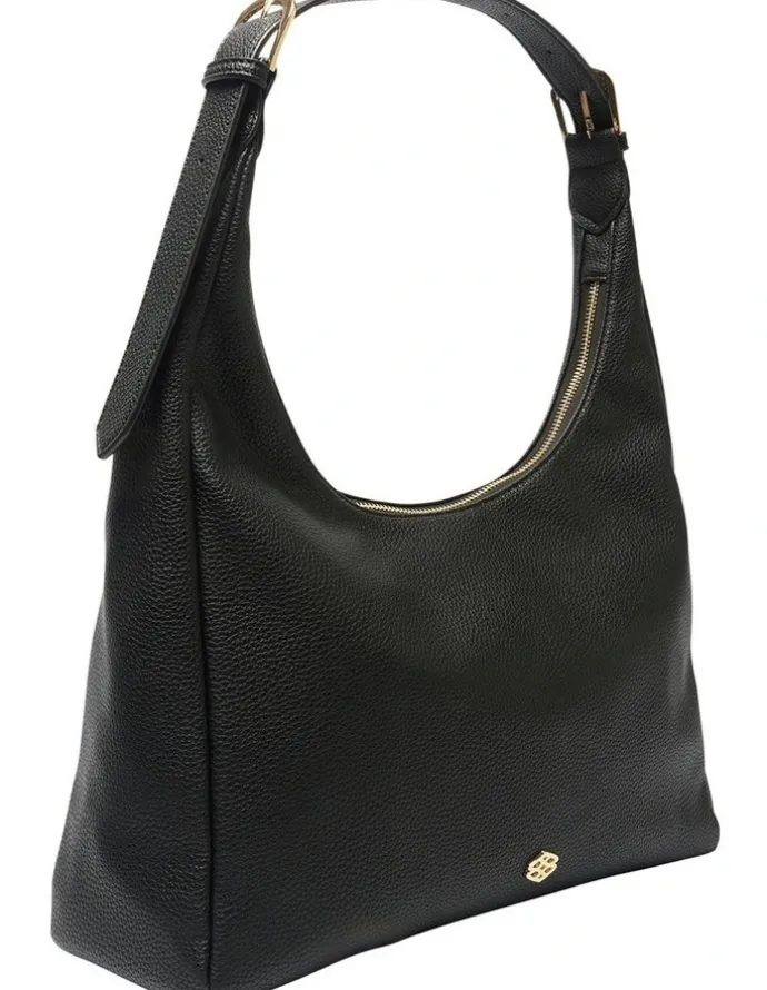 Ravella Naomi Shoulder Bag in Black Pebble