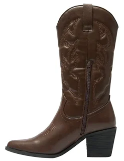 Ravella Nash Western Boots in Chocolate