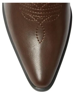 Ravella Nash Western Boots in Chocolate