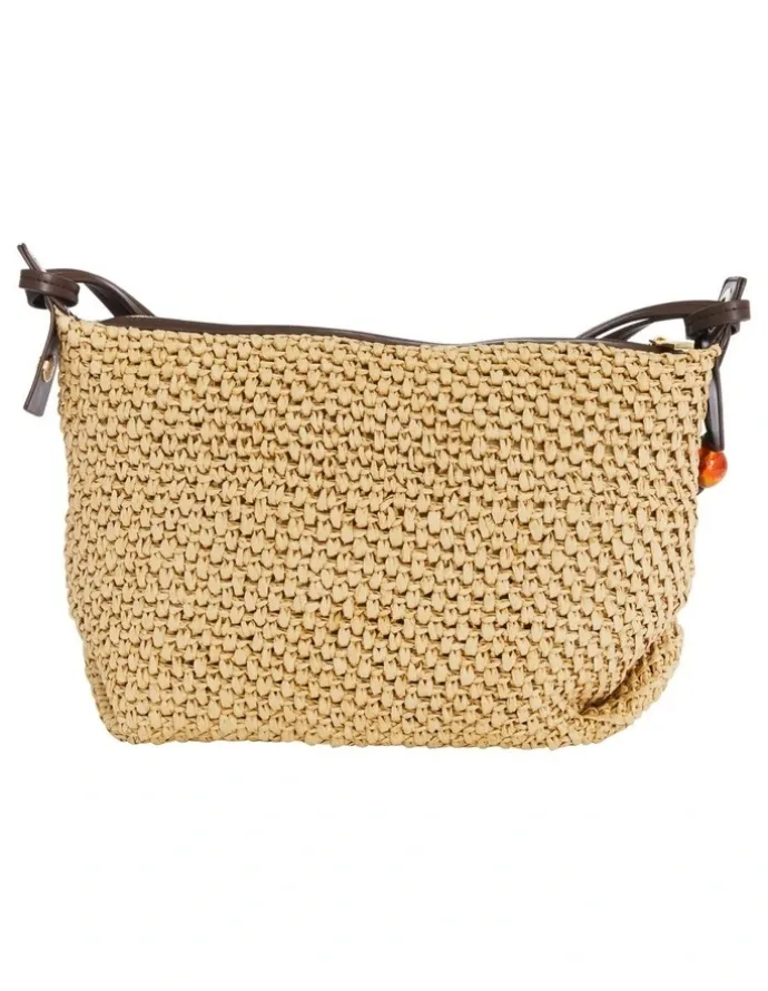 Ravella Nessa Bag in Chocolate Raffia