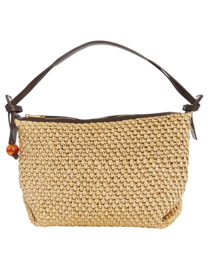 Ravella Nessa Bag in Chocolate Raffia