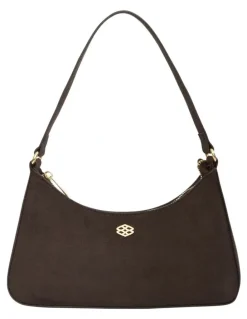 Ravella Nicole Shoulder Bag in Chocolate Micro