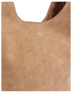 Ravella Nimble Hobo Bag in Tan Micro