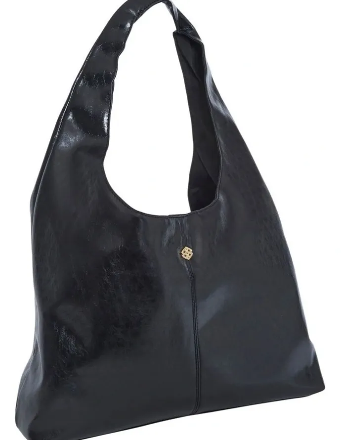 Ravella Nimble Hobo Bag in Black Crinkle