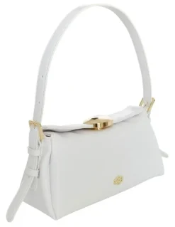 Ravella Nixie Shoulder Bag in White Crinkle