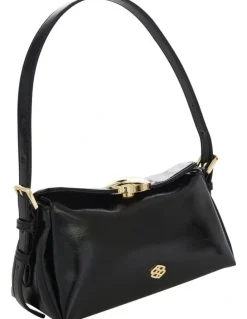Ravella Nixie Shoulder Bag in Black Crinkle