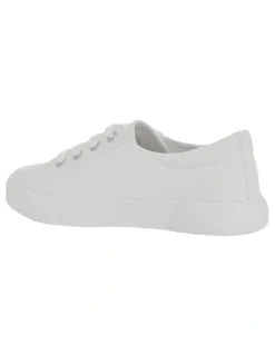 Ravella Rebound Sneakers in White Canvas