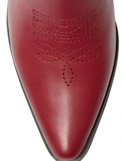 Ravella Rodeo Western Boots in Red