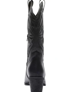 Ravella Rodeo Western Boots in Black