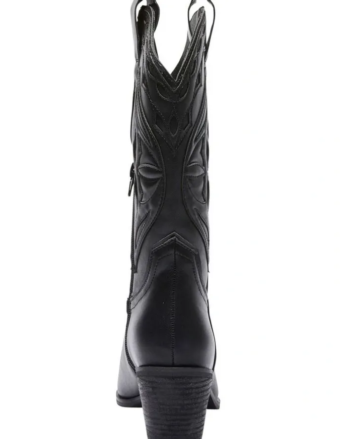 Ravella Rodeo Western Boots in Black