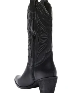 Ravella Rodeo Western Boots in Black