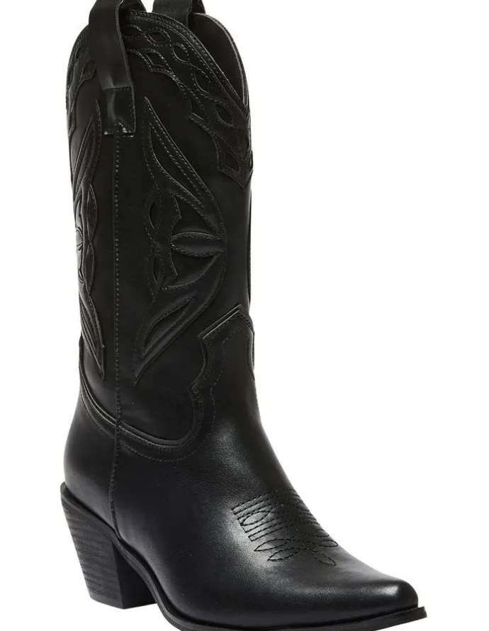 Ravella Rodeo Western Boots in Black