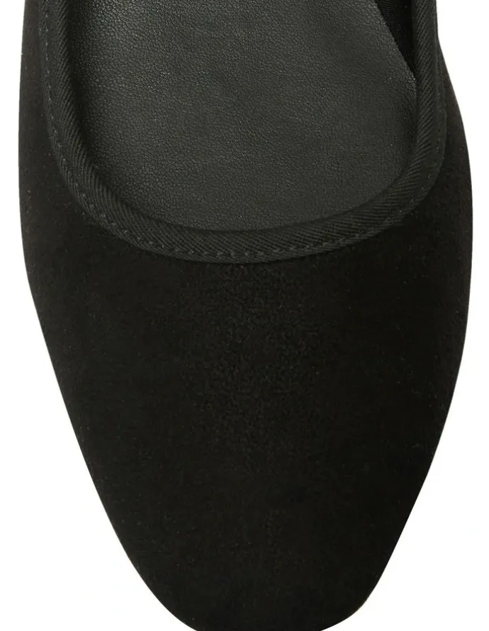 Ravella Romy Flat Shoes in Black Micro