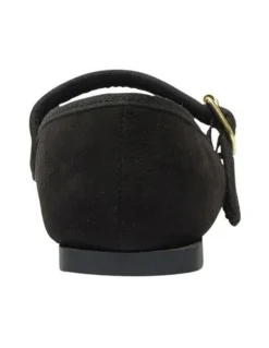 Ravella Romy Flat Shoes in Black Micro