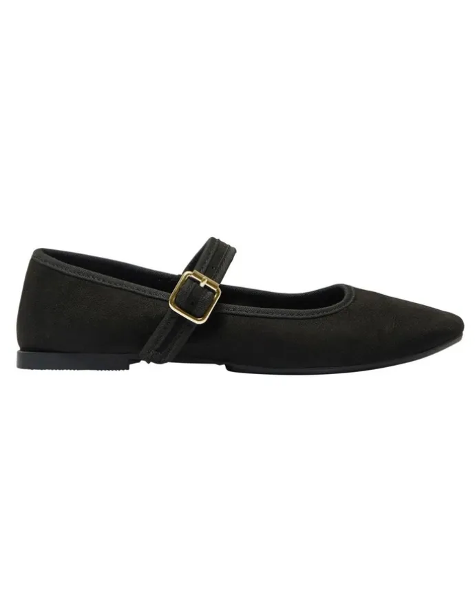 Ravella Romy Flat Shoes in Black Micro