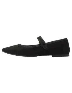 Ravella Romy Flat Shoes in Black Micro