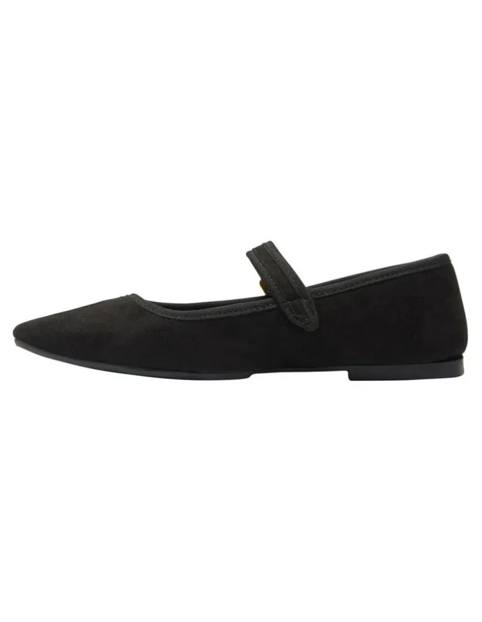 Ravella Romy Flat Shoes in Black Micro