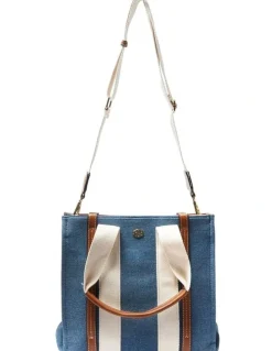 Ravella Sadie Bag in Denim/White