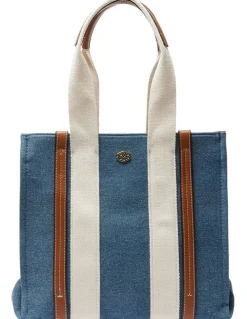 Ravella Sadie Bag in Denim/White
