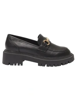 Ravella Samuel Flat Shoes in Black Smooth