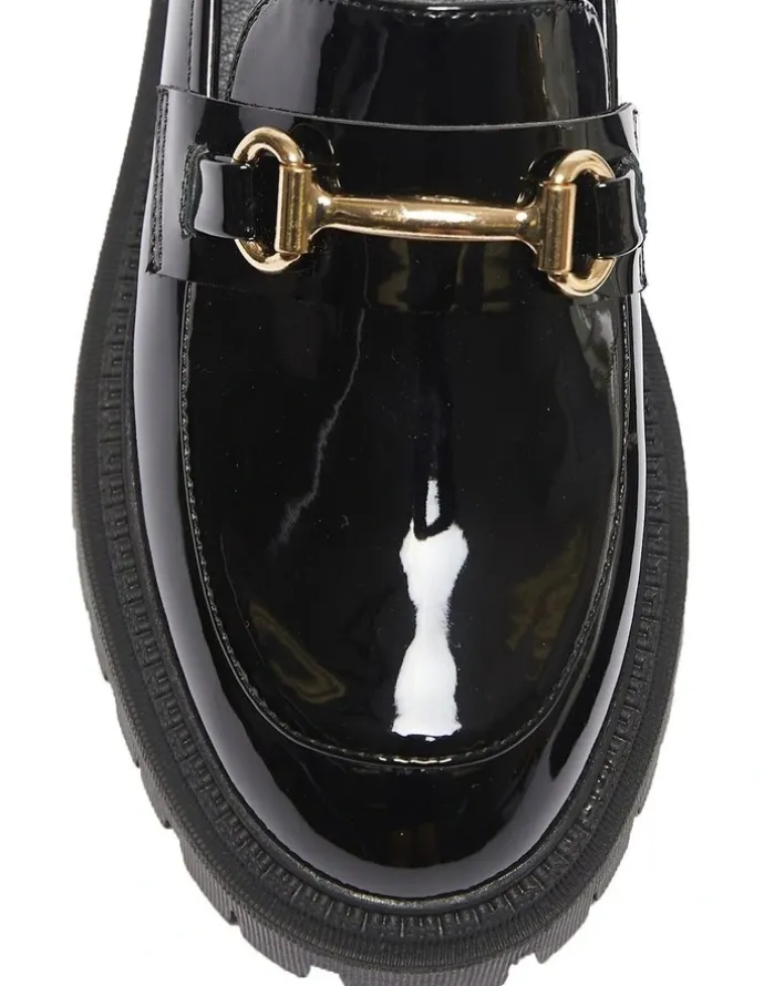 Ravella Samuel Flat Shoes In Black Patent