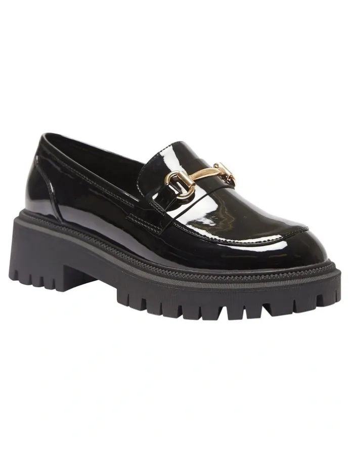 Ravella Samuel Flat Shoes In Black Patent