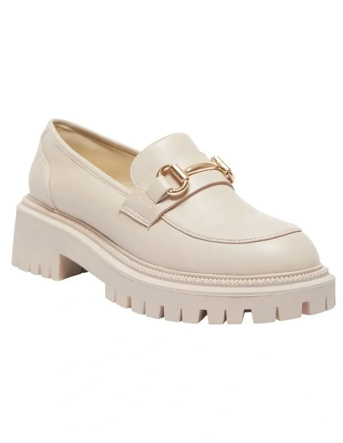 Ravella Samuel Nude Smooth Flat Shoes