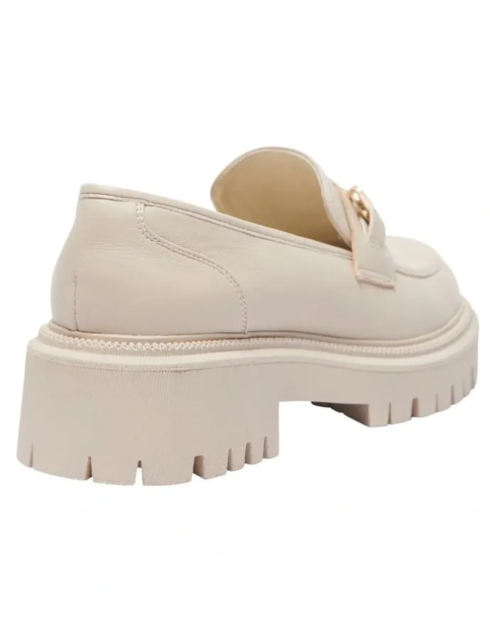 Ravella Samuel Nude Smooth Flat Shoes
