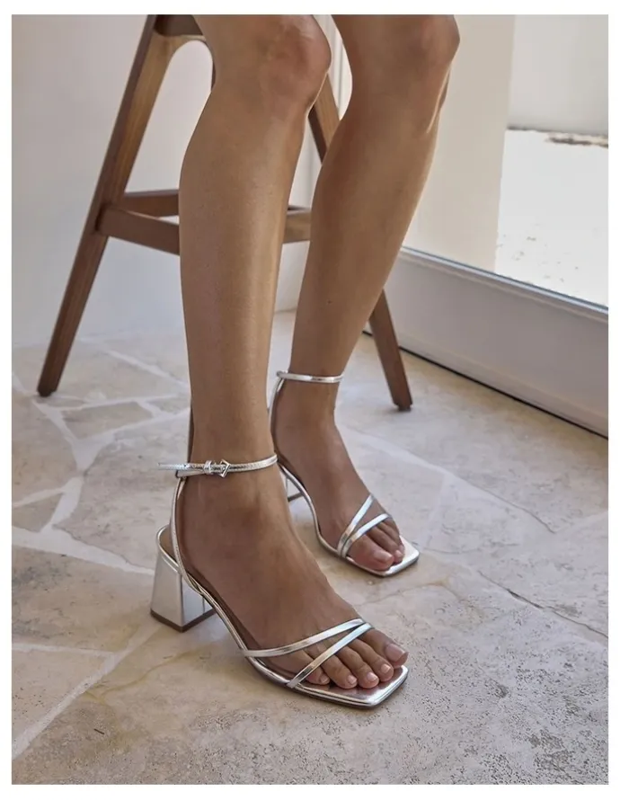 Ravella Shay Sandals in Silver Metallic