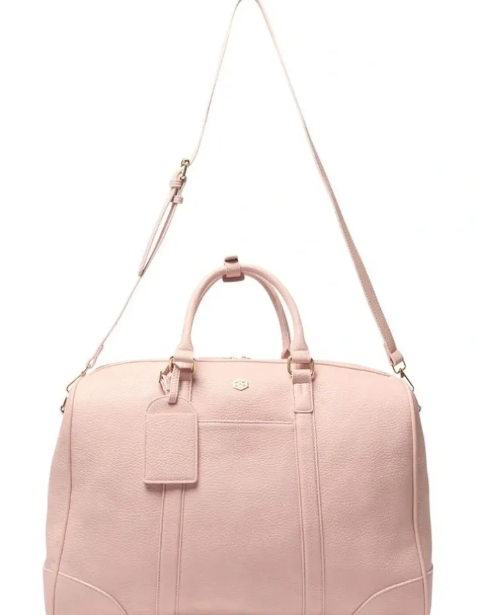 Ravella Siesta Overnight Bag in Baby Pink Pebble