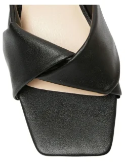 Ravella Skye Heel Sandals in Black Smooth