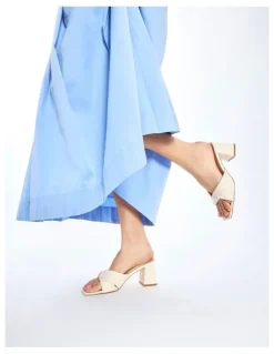Ravella Skye Heel Sandals in Bone Smooth