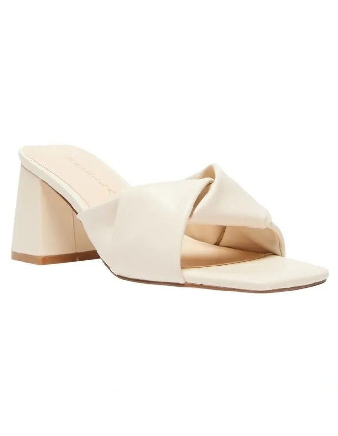 Ravella Skye Heel Sandals in Bone Smooth