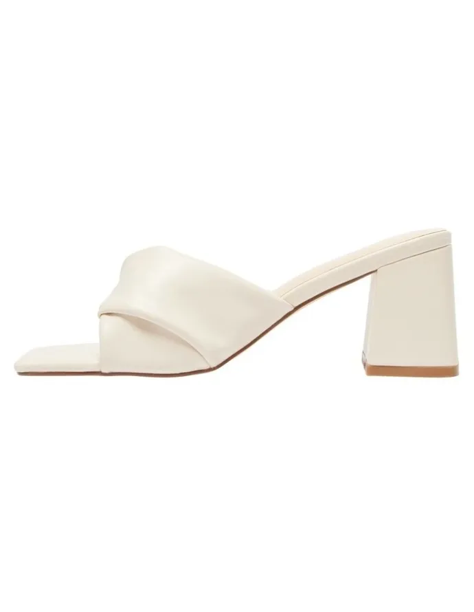 Ravella Skye Heel Sandals in Bone Smooth