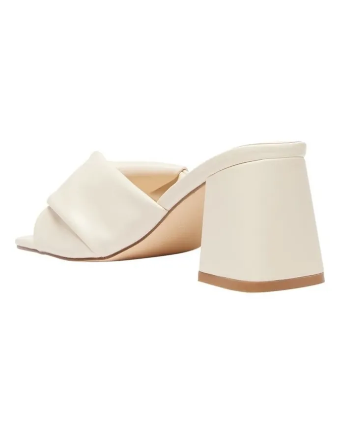 Ravella Skye Heel Sandals in Bone Smooth