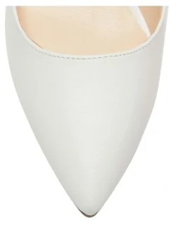 Ravella Smooth Heeled Shoes in White