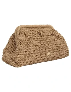 Ravella Soleil Clutch Bag in Natural Raffia