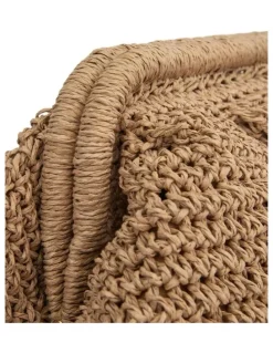 Ravella Soleil Clutch Bag in Natural Raffia