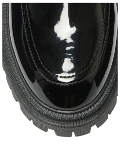 Ravella Stetson Flat Shoes in Black Patent