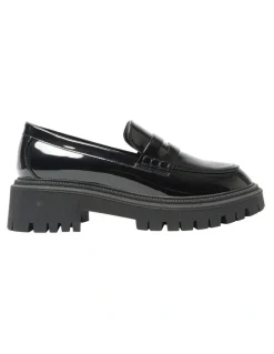 Ravella Stetson Flat Shoes in Black Patent