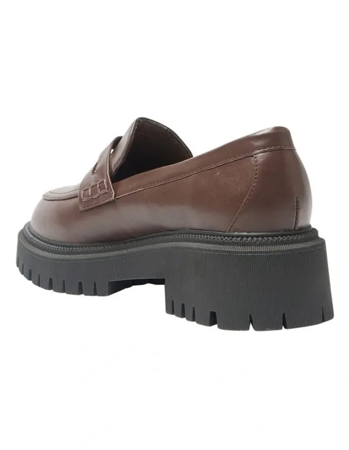 Ravella Stetson Flat Shoes in Chocolate