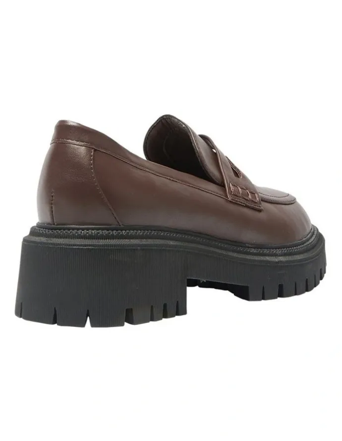 Ravella Stetson Flat Shoes in Chocolate