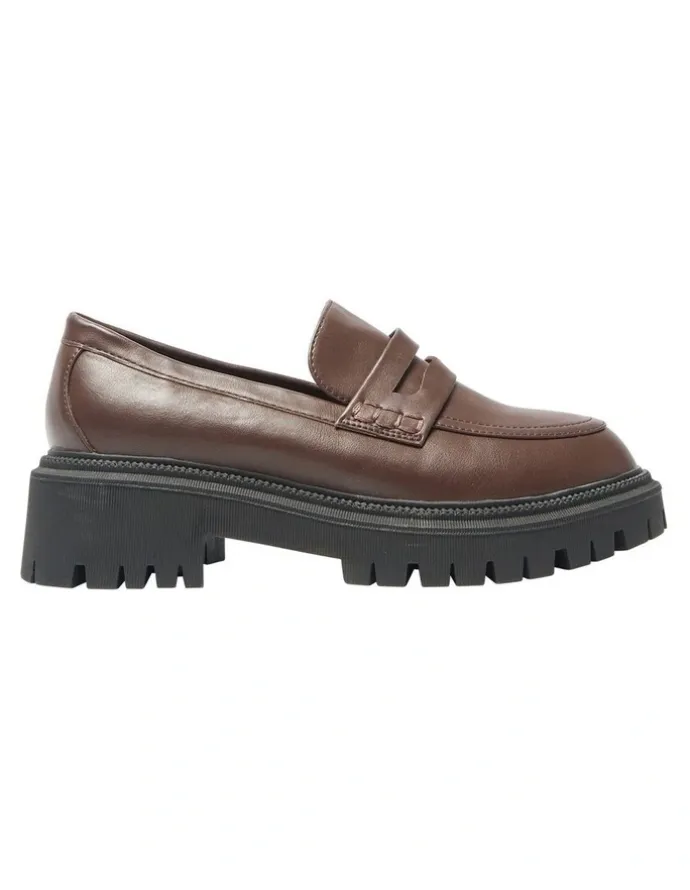 Ravella Stetson Flat Shoes in Chocolate
