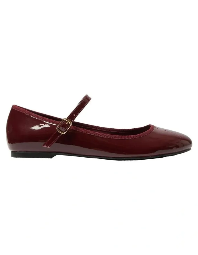 Ravella Sweet Flat Shoes in Cherry Patent