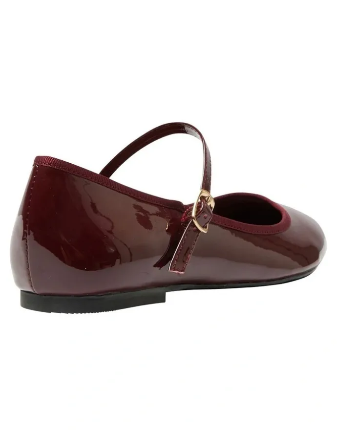 Ravella Sweet Flat Shoes in Cherry Patent