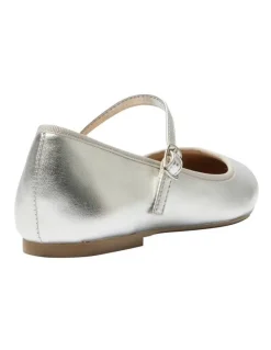 Ravella Sweet Flat Shoes in Silver Metallic