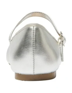 Ravella Sweet Flat Shoes in Silver Metallic