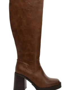 Ravella Tahlia Knee Boots in Tan