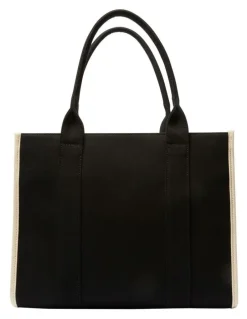 Ravella Tyra Tote Bag in Black Canvas