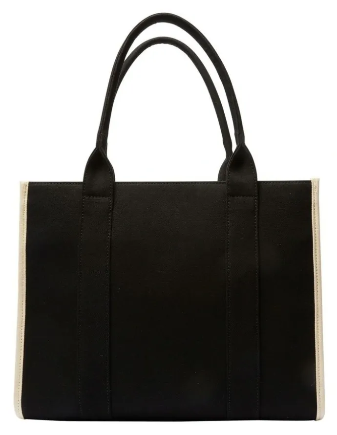 Ravella Tyra Tote Bag in Black Canvas